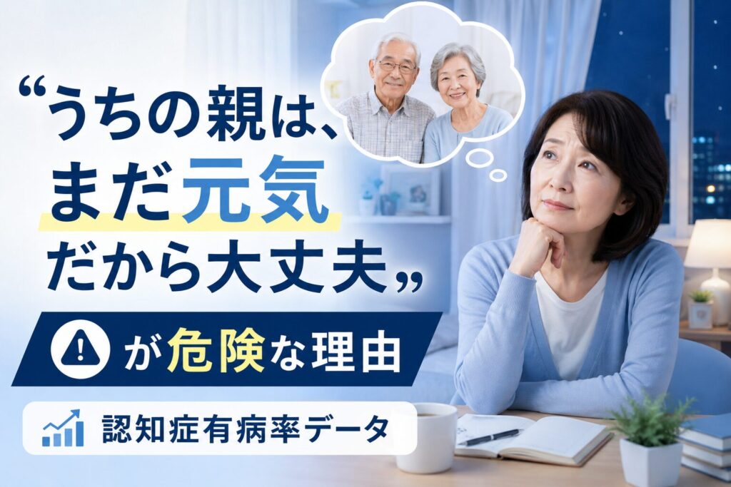 「うちの親は、まだ元気だから大丈夫」が危険な理由｜認知症有病率データ