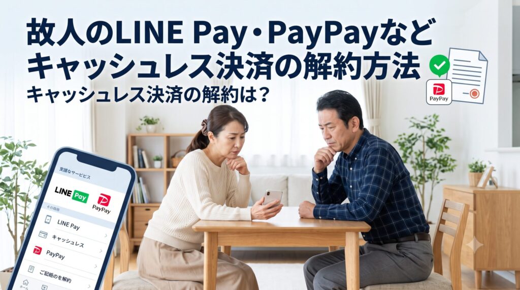 故人のLINE Pay・PayPayなどキャッシュレス決済の解約方法