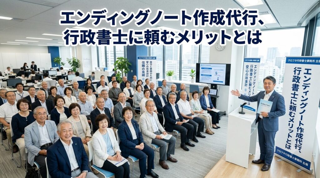 エンディングノート作成代行、行政書士に頼むメリットとは