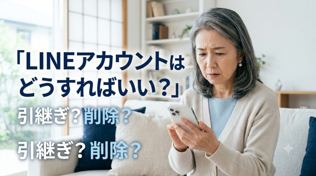 故人のLINEアカウントはどうすればいい?引き継ぎと削除の手続き方法