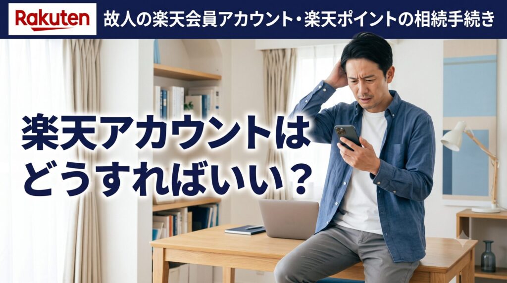 故人の楽天会員アカウント・楽天ポイントの相続手続き