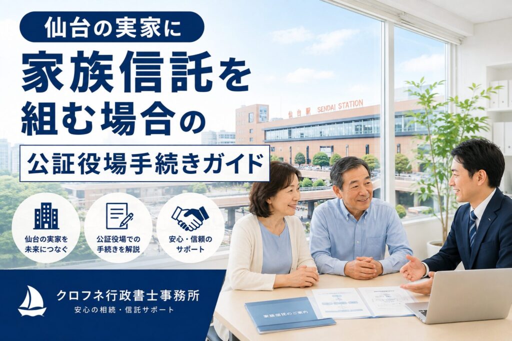 仙台の実家に家族信託を組む場合の公証役場手続きガイド