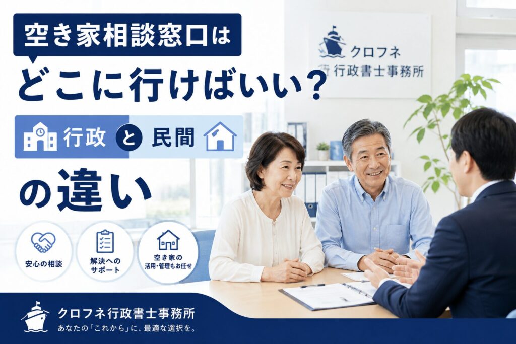 空き家相談窓口はどこに行けばいい?行政と民間の違い