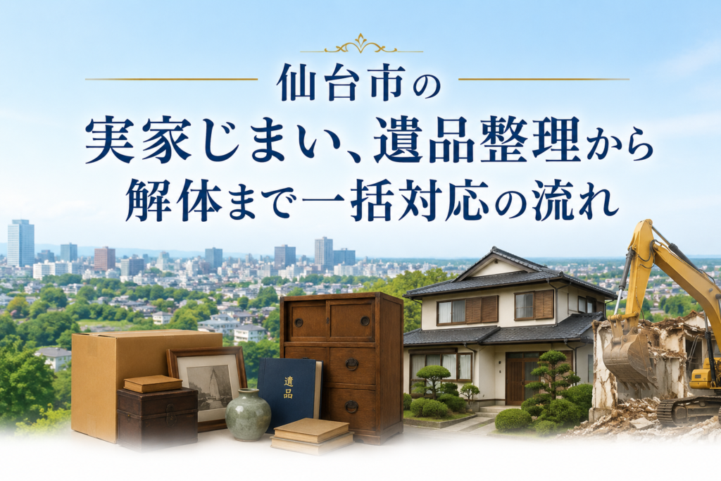 仙台市の実家じまい、遺品整理から解体まで一括対応の流れ