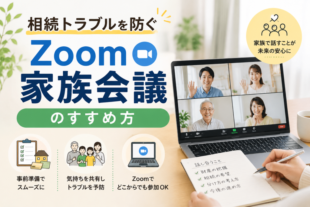 相続トラブルを防ぐZoom家族会議のすすめ方