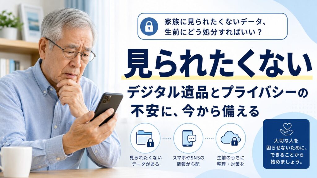 家族に見られたくないデータ、生前にどう処分すればいい?