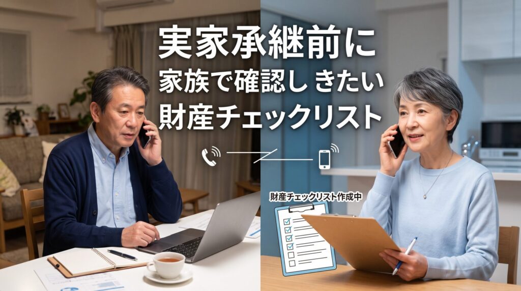 実家承継前に家族で確認しておきたい財産チェックリスト
