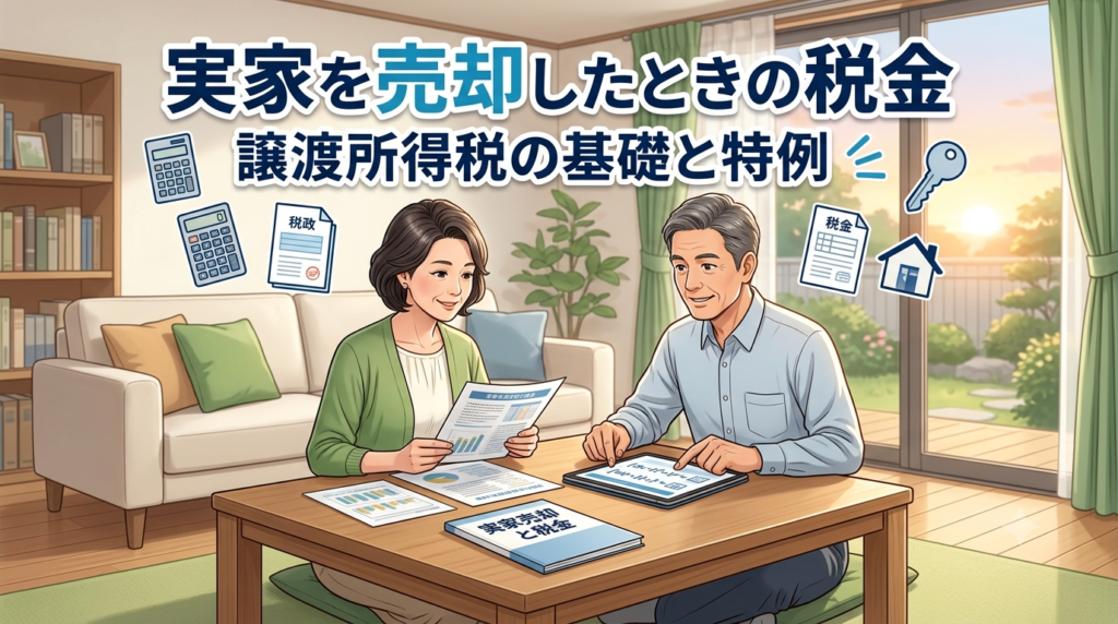 実家を売却したときの税金｜譲渡所得税の基礎と特例