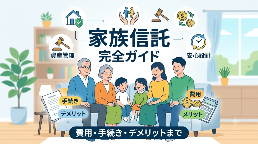 「家族信託 完全ガイド｜費用・手続き・デメリットまで」