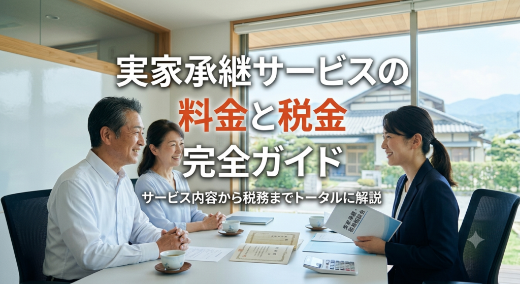 実家承継サービスの料金と税金 完全ガイド