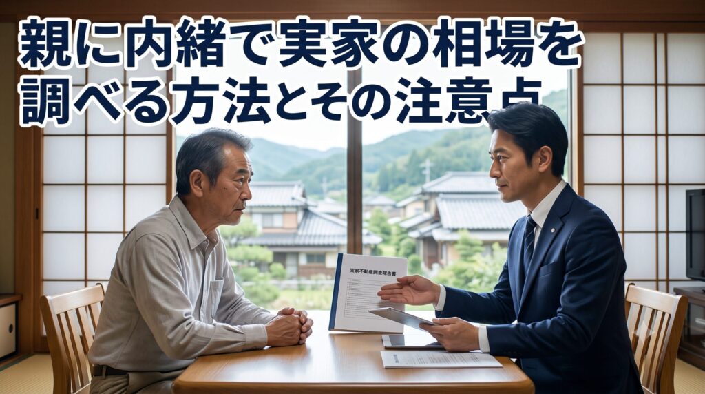 親に内緒で実家の相場を調べる方法とその注意点