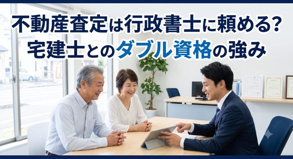 不動産査定は行政書士に頼める？宅建士とのダブル資格の強み