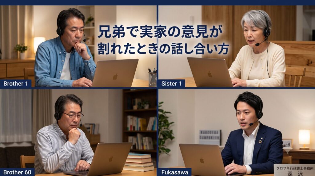 きょうだいで実家の意見が割れたときの話し合い方