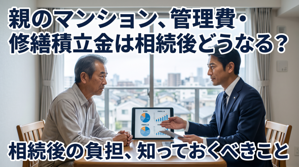 親のマンション、管理費・修繕積立金は相続後どうなる?