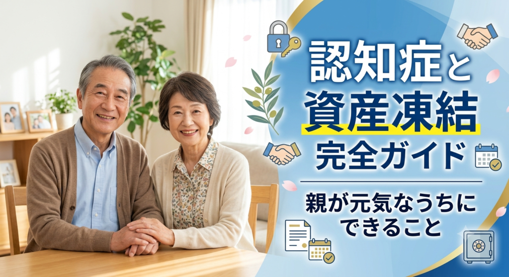 認知症と資産凍結 完全ガイド｜親が元気なうちにできること