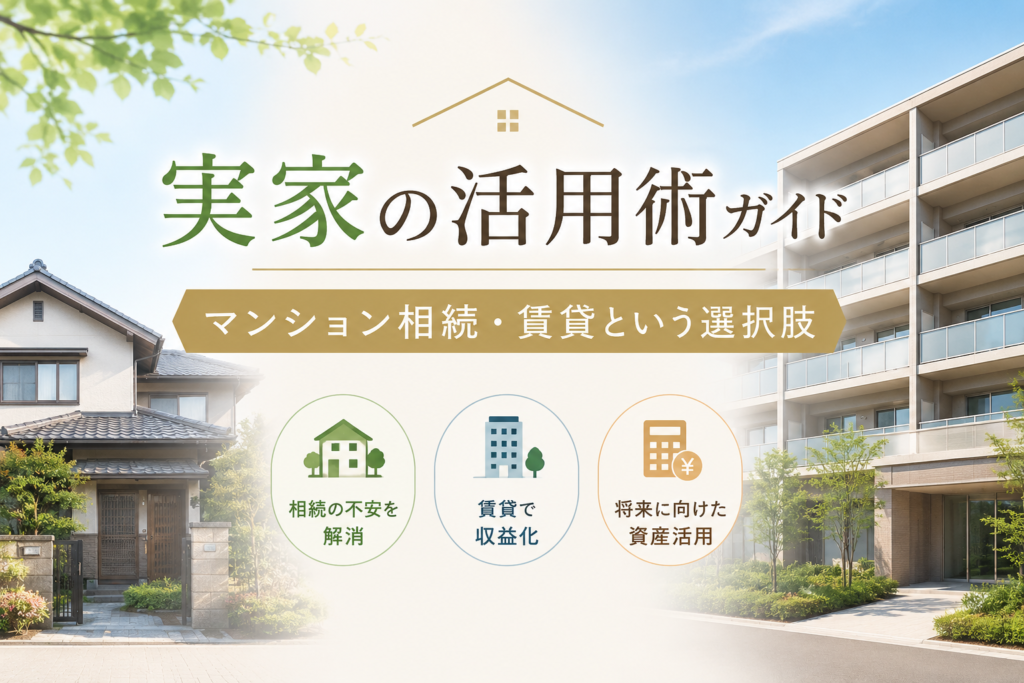 実家の活用術ガイド|マンション相続・賃貸という選択肢