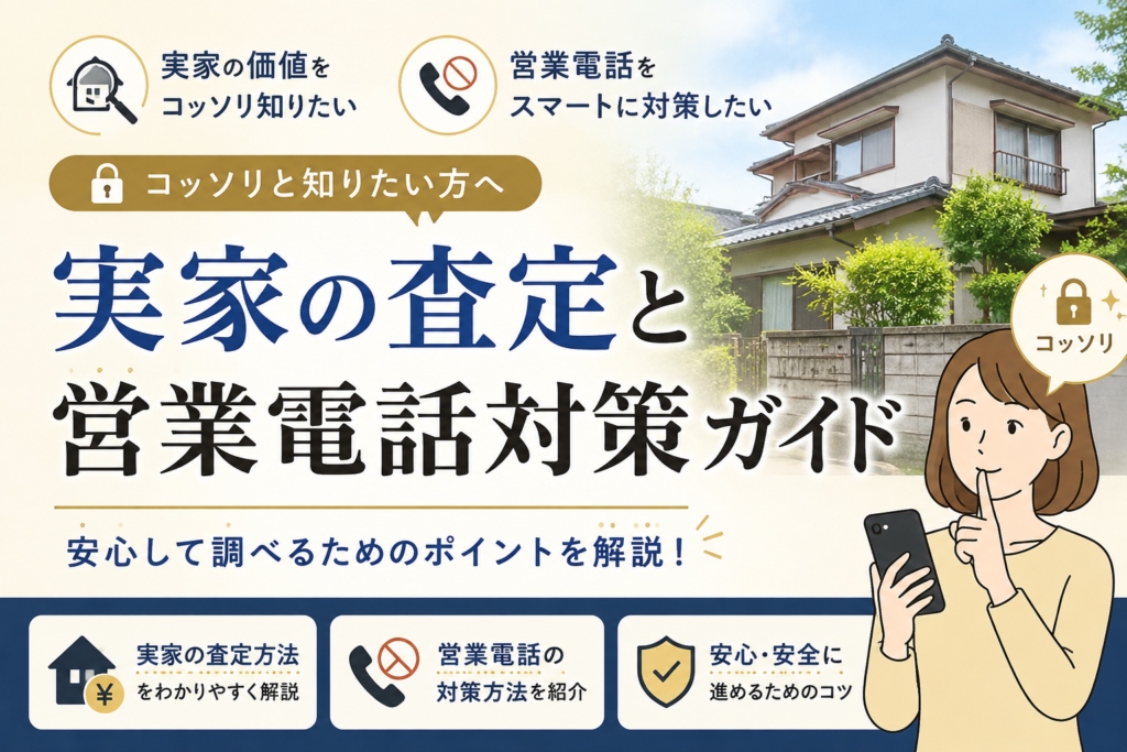 実家の査定と営業電話対策ガイド|コッソリと知りたい方へ