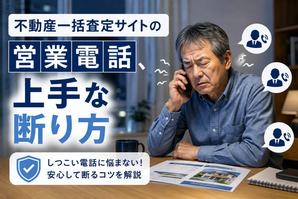 不動産一括査定サイトの営業電話、上手な断り方
