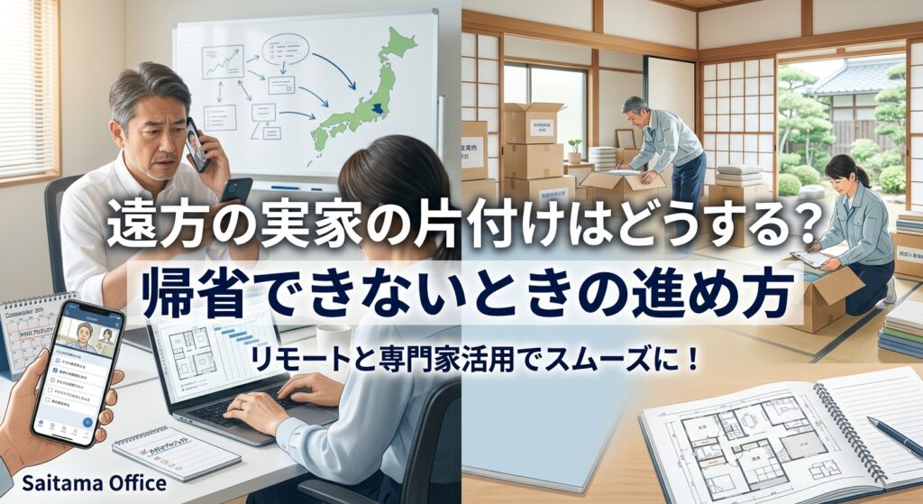 遠方の実家の片付けはどうする?帰省できないときの進め方