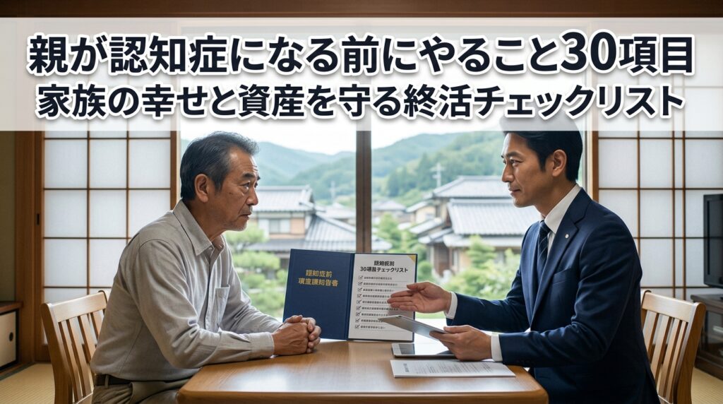 親が認知症になる前にやること30項目