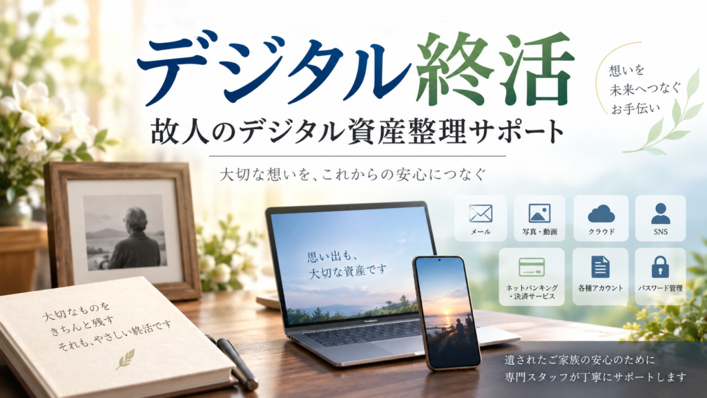 デジタル終活・故人のデジタル資産整理サポート