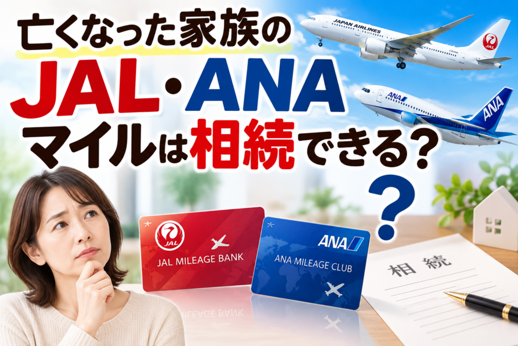 亡くなった家族のJAL・ANAマイルは相続できる？期限・必要書類・手続きの流れ【行政書士解説】